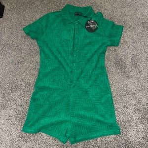 Green Terry One Piece Outfit